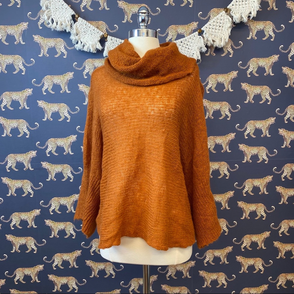 Wooden Ships Net Knit Cowlneck